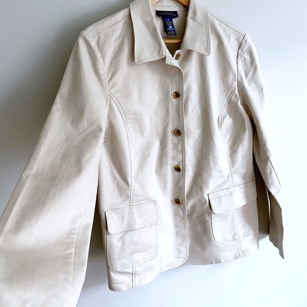 Short Trench Coat by Charter Club